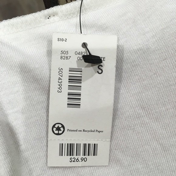 THE LIMITED White T-Shirt Size S. NWT. - Picture 6 of 6